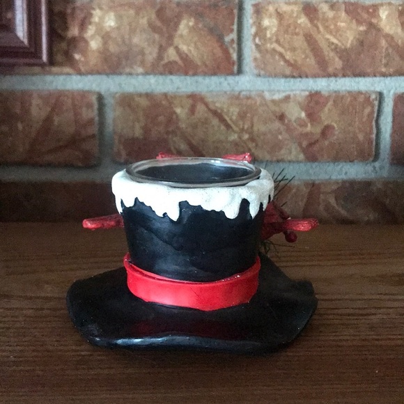 Rare Red Cardinal Frosted Candle Tea Light Holder - Picture 4 of 7